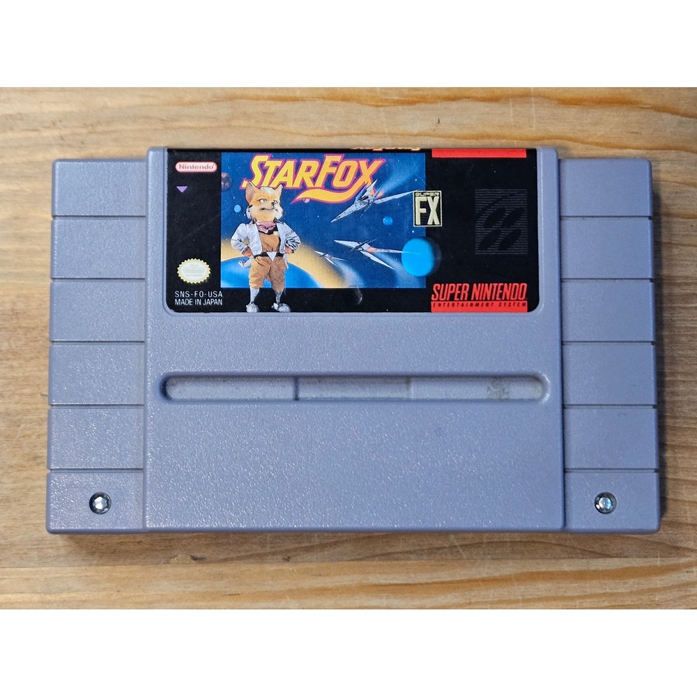 Star Fox Nintendo SNES Super FX Chip Authentic Cartridge SNS-FO-USA Japan